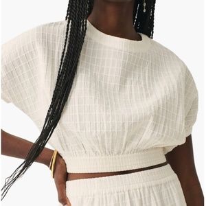 NWOT Faherty Cala Windowpane Top Sz S